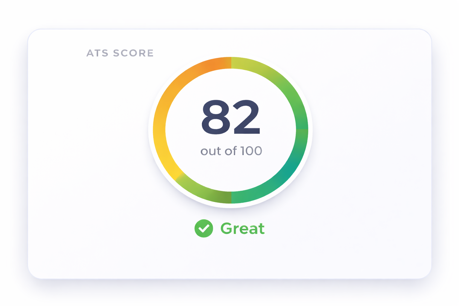ATS resume scoring preview